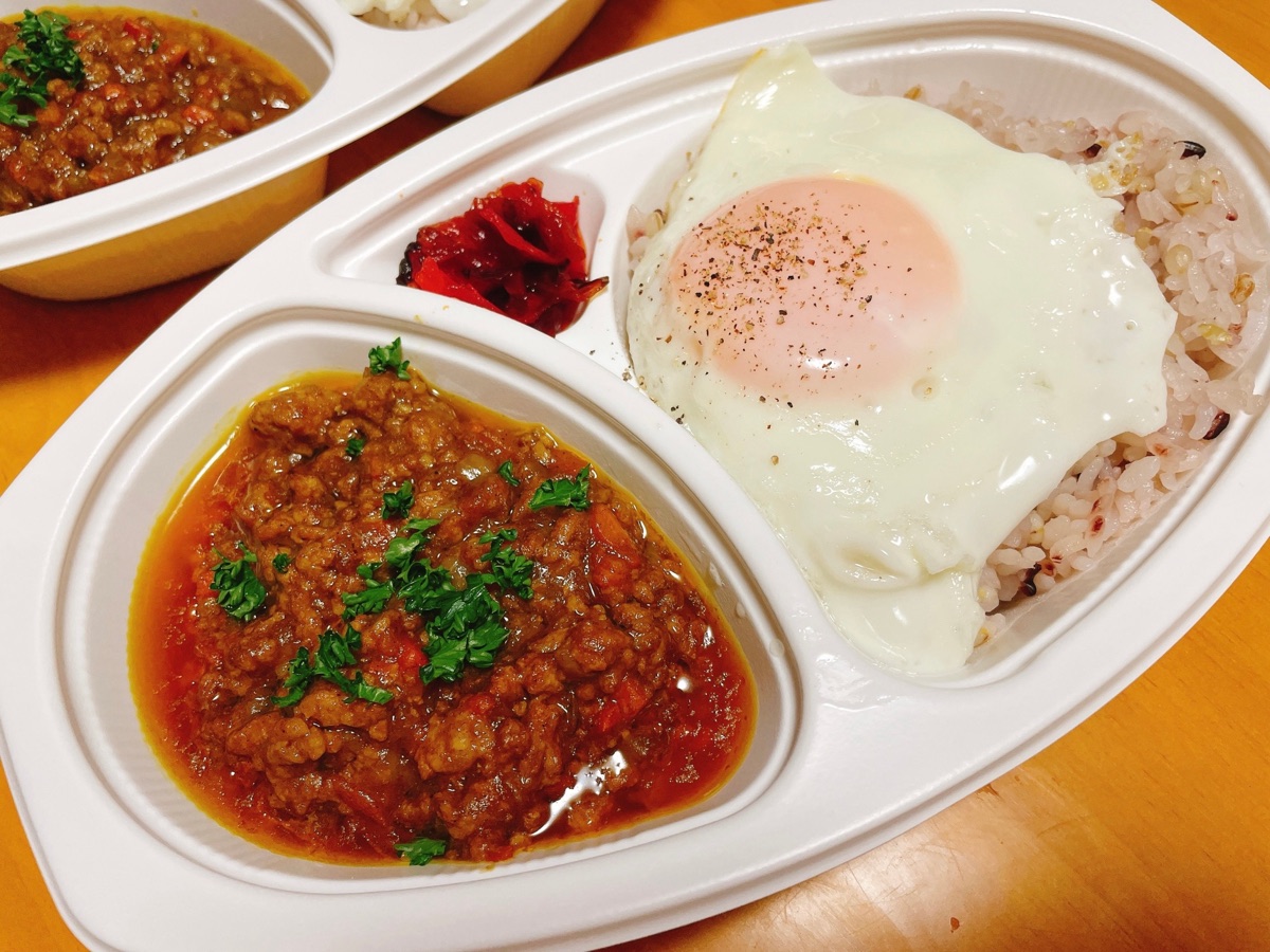 挽き肉カレー弁当